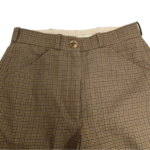 Hermes Jodhpur Houndstooth Riding Pants Wool Equestrian Ankle Buttons Barrel 42 - Picture 5 of 11